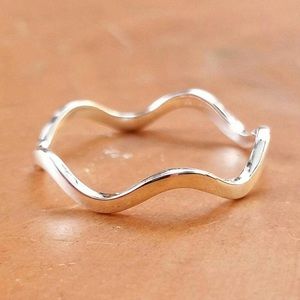 Sterling Silver Wave Ring